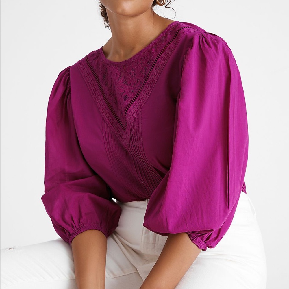 Farm Rio kelsie peasant blouse XSP